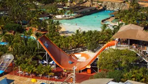 Área de lazer no Thermas dos Laranjais - relaxamento e conforto